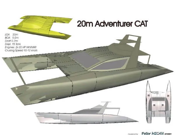 20m Adventure catamaran